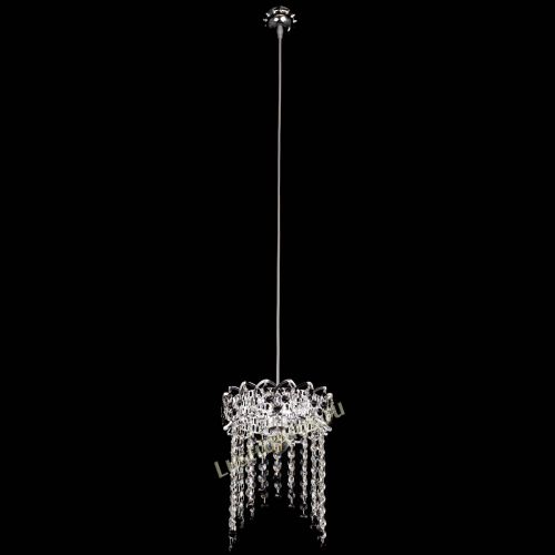 Барная люстра Астра №1 оптикон Черная в Новокузнецке Гусь Хрустальный