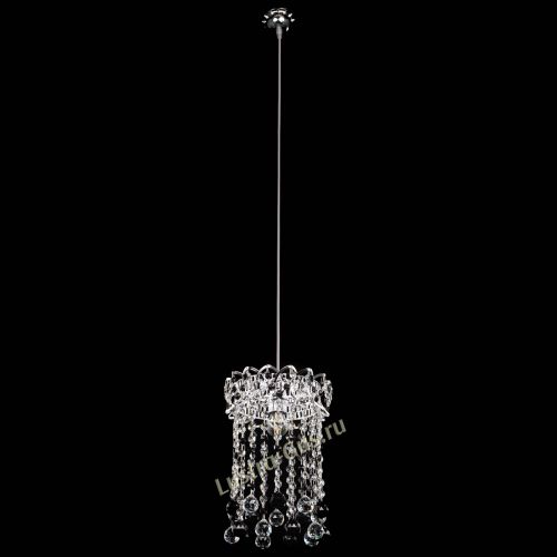 Барная люстра Астра №1 шар 30 черная в Новокузнецке Гусь Хрустальный