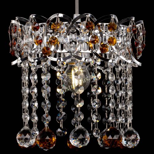 Барная люстра Астра №1 шар чайная в Новокузнецке Гусь Хрустальный