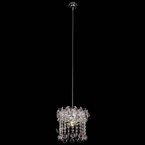 Барная люстра Астра №1 шар розовый в Новокузнецке Гусь Хрустальный