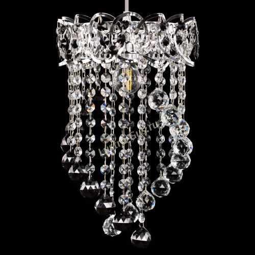 Барная люстра Астра №1 Сигма черная в Новокузнецке Гусь Хрустальный