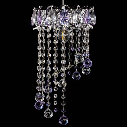 Барная люстра Астра №1 винтаж Фиолетовая в Новокузнецке Гусь Хрустальный