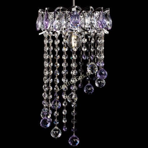 Барная люстра Астра №1 винтаж Фиолетовая в Новокузнецке Гусь Хрустальный