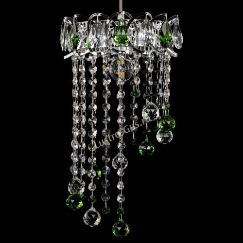 Барная люстра Астра №1 винтаж Зеленая в Новокузнецке Гусь Хрустальный