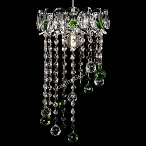 Барная люстра Астра №1 винтаж Зеленая в Новокузнецке Гусь Хрустальный