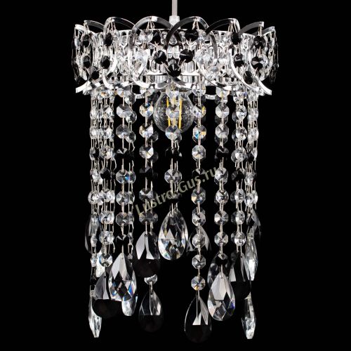 Барная люстра Астра №1 журавлик Черная в Новокузнецке Гусь Хрустальный