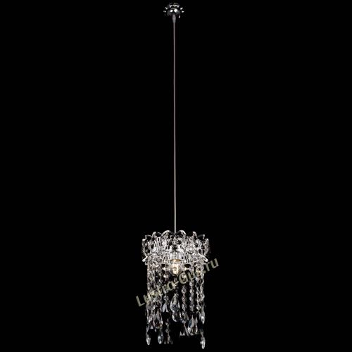 Барная люстра Астра №1 журавлик Черная в Новокузнецке Гусь Хрустальный