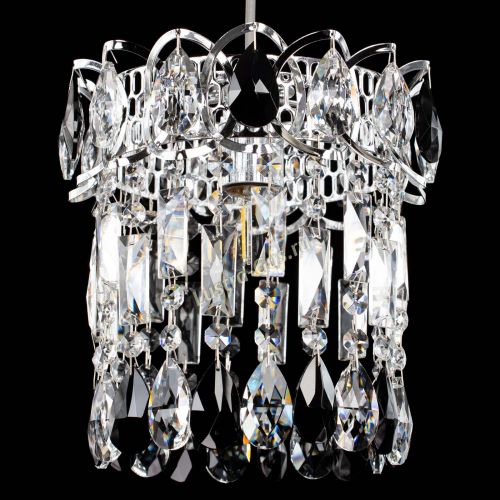 Барная люстра Астра №1 черная в Новокузнецке Гусь Хрустальный