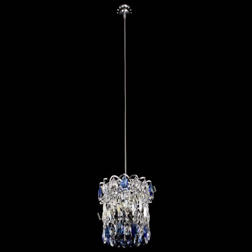 Барная люстра Астра №1 синяя в Новокузнецке Гусь Хрустальный