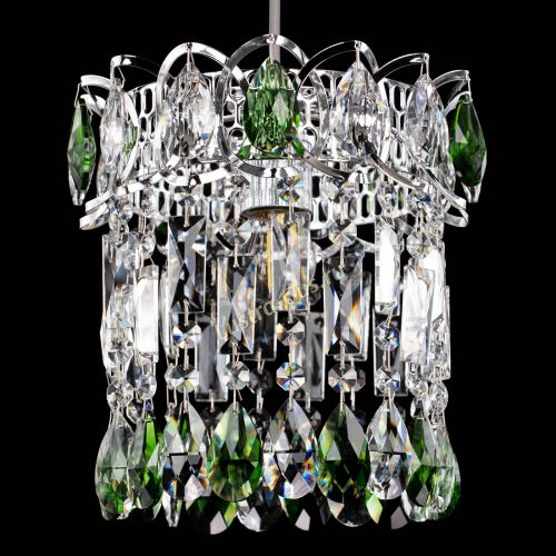 Барная люстра Астра №1 зеленая в Новокузнецке Гусь Хрустальный