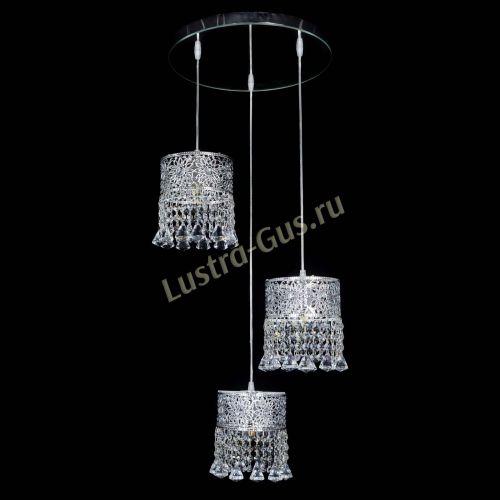 Барная люстра Восток №3 с зеркалом в Новокузнецке Гусь Хрустальный