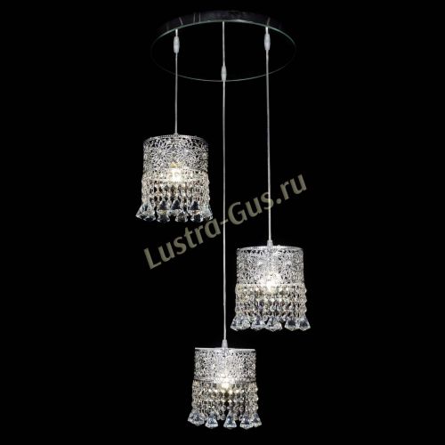 Барная люстра Восток №3 с зеркалом в Новокузнецке Гусь Хрустальный