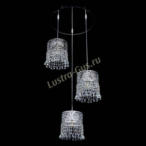 Барная люстра Восток №3 с зеркалом в Новокузнецке Гусь Хрустальный