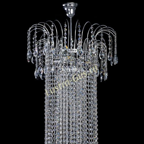 Люстра Агата длинная в Новокузнецке Гусь Хрустальный