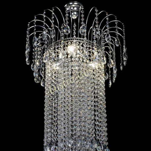 Люстра Агата длинная в Новокузнецке Гусь Хрустальный