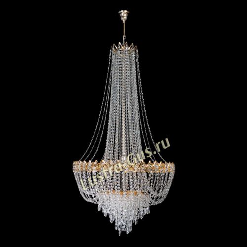 Люстра Екатерина большая с подвесом в Новокузнецке Гусь Хрустальный