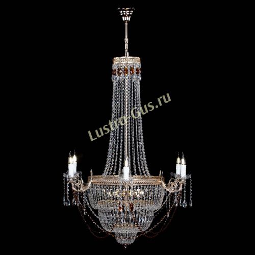 Люстра Елизавета Венеция чайная в Новокузнецке Гусь Хрустальный