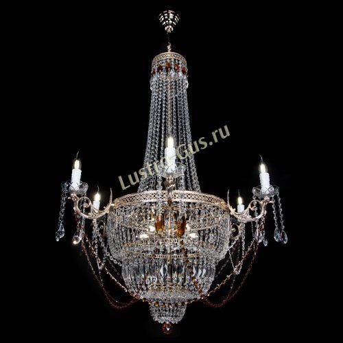 Люстра Елизавета Венеция чайная в Новокузнецке Гусь Хрустальный