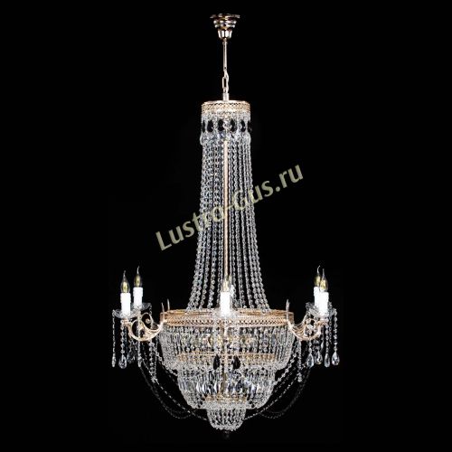 Люстра Елизавета Венеция черная в Новокузнецке Гусь Хрустальный