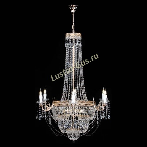 Люстра Елизавета Венеция черная в Новокузнецке Гусь Хрустальный