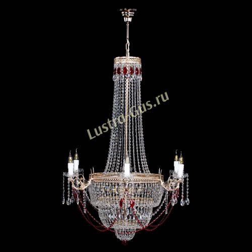 Люстра Елизавета Венеция красная в Новокузнецке Люстра Елизавета Венеция красная в Новокузнецке