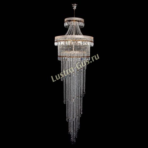 Люстра Флоренция Водопад №8 чайная в Новокузнецке Гусь Хрустальный