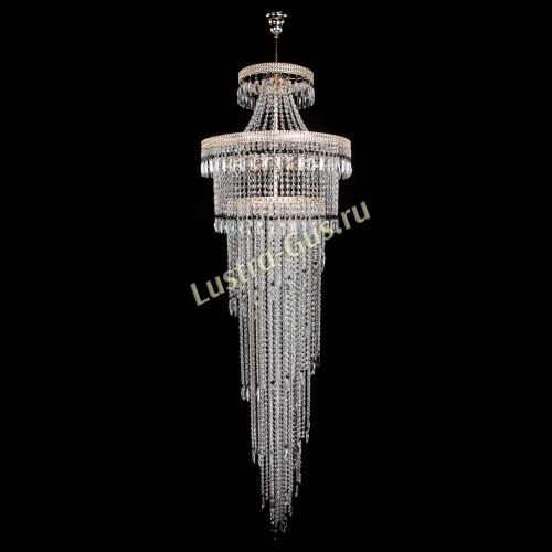 Люстра Флоренция Водопад №8 черная в Новокузнецке Гусь Хрустальный