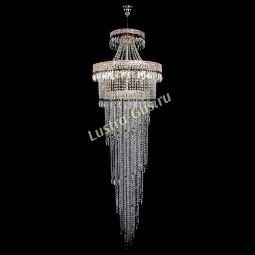 Люстра Флоренция Водопад №8 черная в Новокузнецке Гусь Хрустальный
