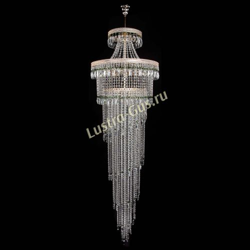 Люстра Флоренция Водопад №8 зеленая в Новокузнецке Гусь Хрустальный