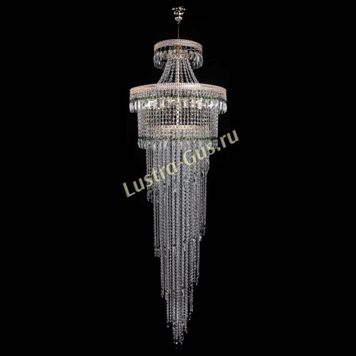 Люстра Флоренция Водопад №8 зеленая в Новокузнецке Гусь Хрустальный