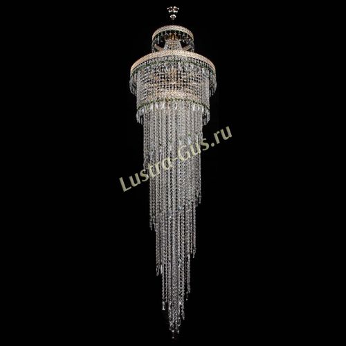 Люстра Флоренция Водопад №8 зеленая в Новокузнецке Гусь Хрустальный