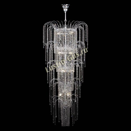 Люстра Каскад Винтовой в Новокузнецке Гусь Хрустальный