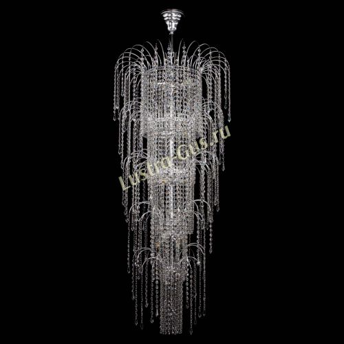 Люстра Каскад Винтовой в Новокузнецке Гусь Хрустальный