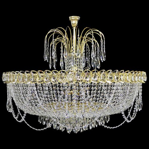 Люстра Хрустальный Каскад №12 Королевский в Новокузнецке Гусь Хрустальный