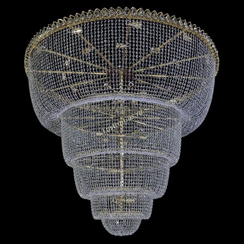 Люстра Хрустальный Каскад №48 5 ярусов в Новокузнецке Гусь Хрустальный