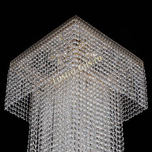 Люстра Колонна Квадрат Длинный в Новокузнецке Гусь Хрустальный