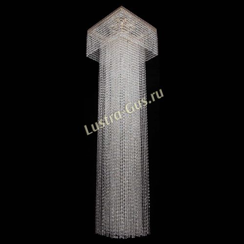 Люстра Колонна Квадрат Длинный в Новокузнецке Гусь Хрустальный