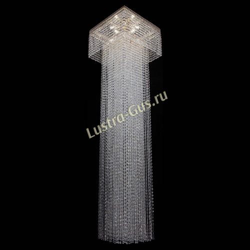 Люстра Колонна Квадрат Длинный в Новокузнецке Гусь Хрустальный