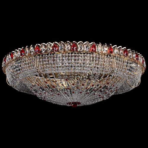 Люстра Кольцо Классика №12 красная в Новокузнецке Гусь Хрустальный