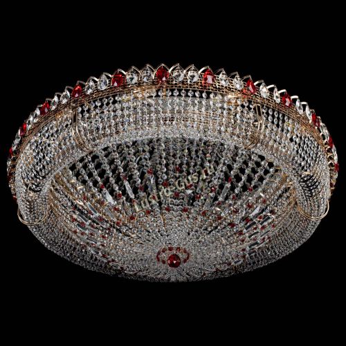 Люстра Кольцо Классика №12 красная в Новокузнецке Гусь Хрустальный