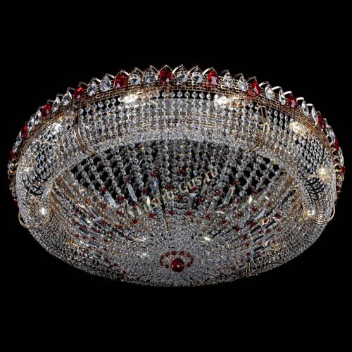 Люстра Кольцо Классика №12 красная в Новокузнецке Гусь Хрустальный