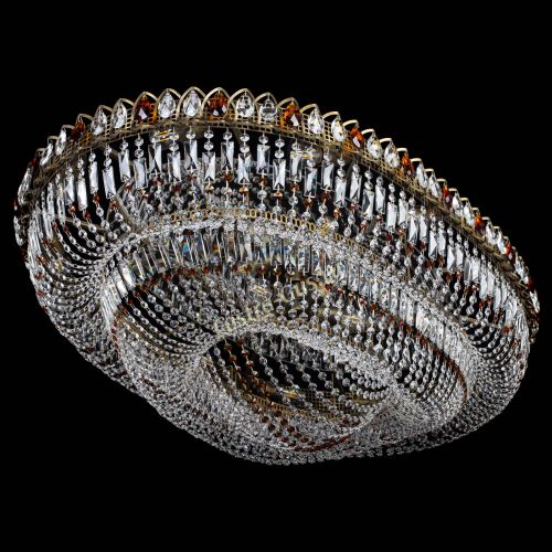 Люстра Кольцо Овал №17 под бронзу чайная в Новокузнецке Гусь Хрустальный