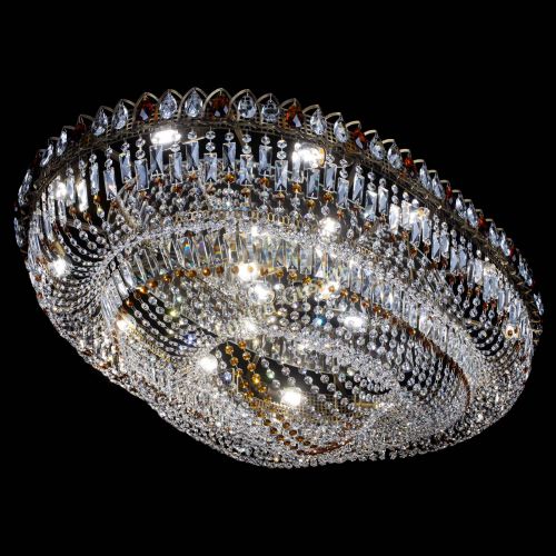 Люстра Кольцо Овал №17 под бронзу чайная в Новокузнецке Гусь Хрустальный