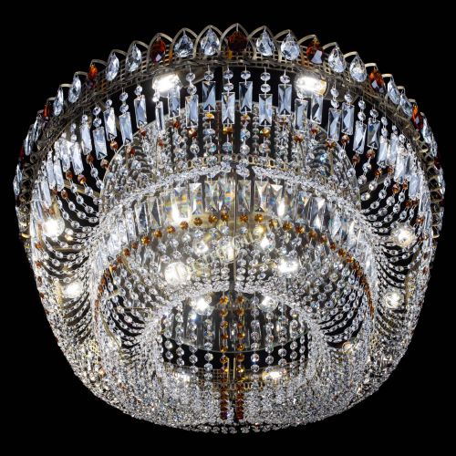 Люстра Кольцо Овал №17 под бронзу чайная в Новокузнецке Гусь Хрустальный