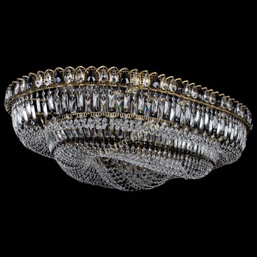 Люстра Кольцо Овал №17 под бронзу черная в Новокузнецке Гусь Хрустальный