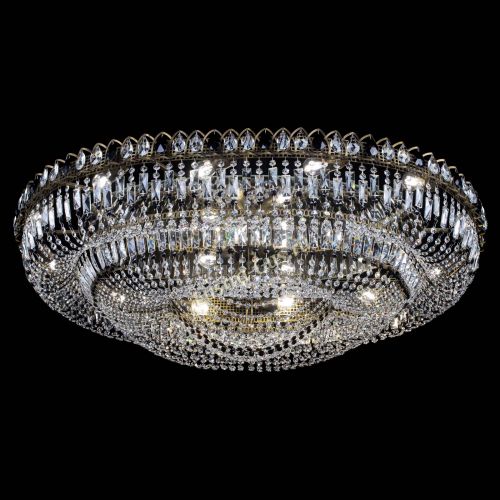 Люстра Кольцо Овал №17 под бронзу черная в Новокузнецке Гусь Хрустальный