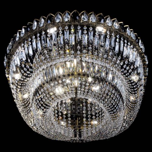 Люстра Кольцо Овал №17 под бронзу черная в Новокузнецке Гусь Хрустальный