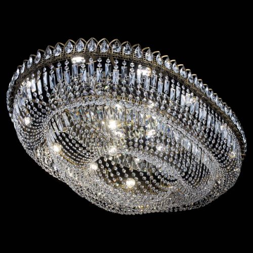 Люстра Кольцо Овал №17 под бронзу в Новокузнецке Гусь Хрустальный