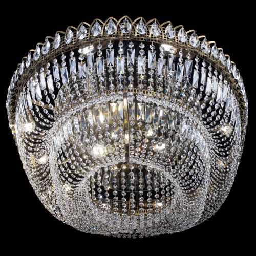 Люстра Кольцо Овал №17 под бронзу в Новокузнецке Гусь Хрустальный