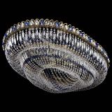 Люстра Кольцо Овал №17 под бронзу синяя в Новокузнецке